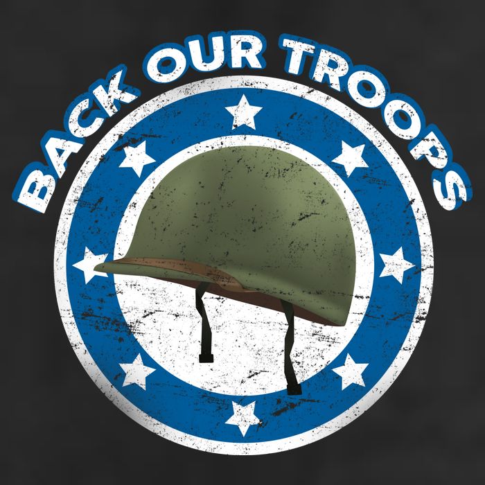 Back Our Troops Golf Towel