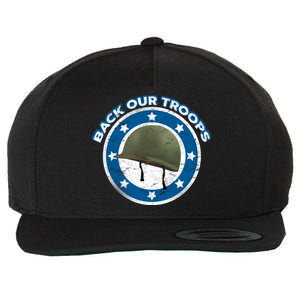 Back Our Troops Wool Snapback Cap