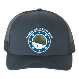 Back Our Troops Yupoong Adult 5-Panel Trucker Hat