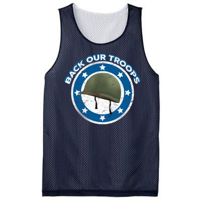 Back Our Troops Mesh Reversible Basketball Jersey Tank