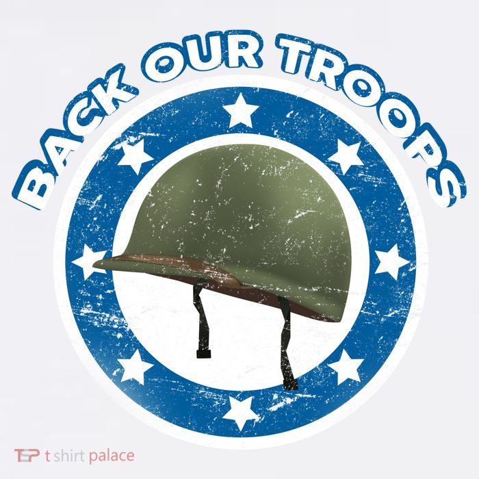 Back Our Troops Garment-Dyed Sweatshirt