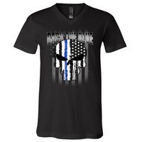 Back The Blue V-Neck T-Shirt