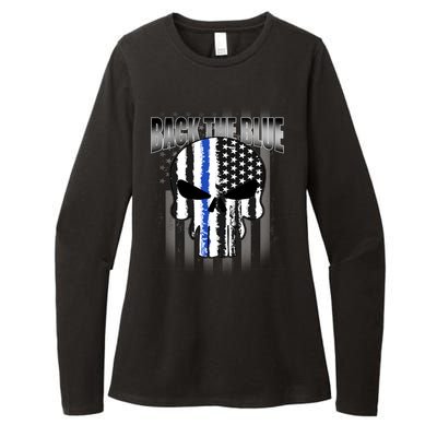 Back The Blue Womens CVC Long Sleeve Shirt