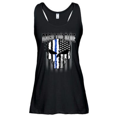 Back The Blue Ladies Essential Flowy Tank