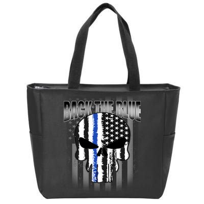Back The Blue Zip Tote Bag