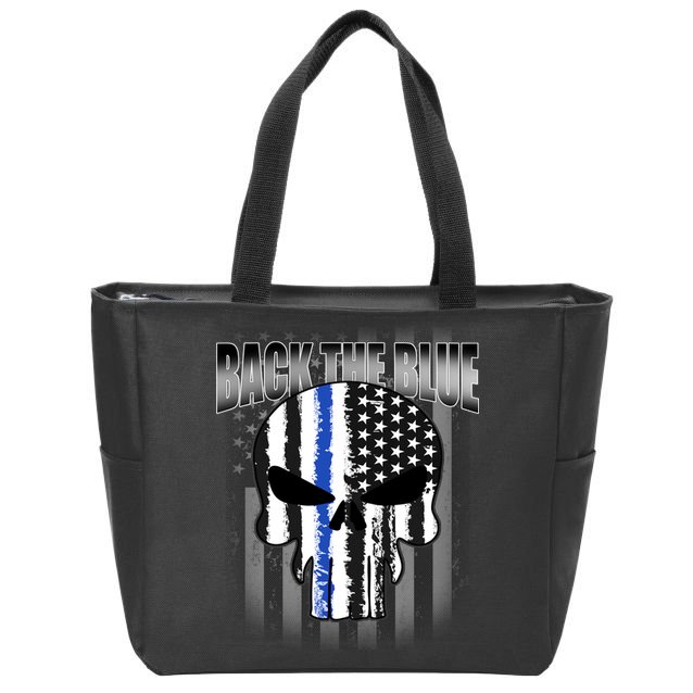 Back The Blue Zip Tote Bag
