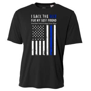 Back The Blue Best Friend Of A Police Officer Cooling Performance Crew T-Shirt