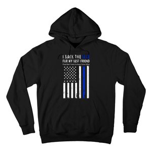 Back The Blue Best Friend Of A Police Officer Hoodie