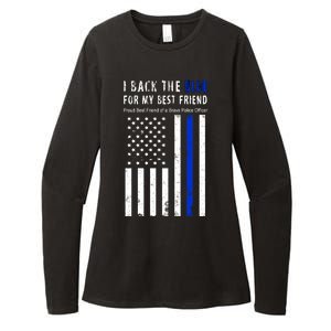 Back The Blue Best Friend Of A Police Officer Womens CVC Long Sleeve Shirt