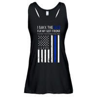 Back The Blue Best Friend Of A Police Officer Ladies Essential Flowy Tank