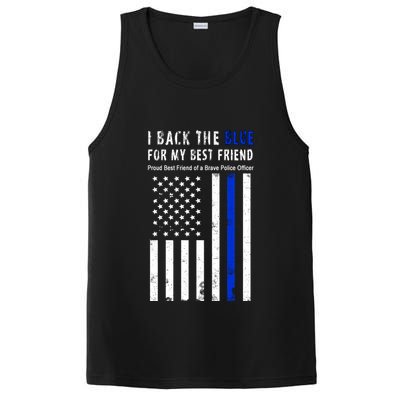 Back The Blue Best Friend Of A Police Officer PosiCharge Competitor Tank