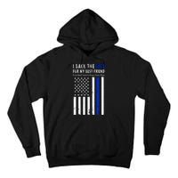 Back The Blue Best Friend Of A Police Officer Tall Hoodie