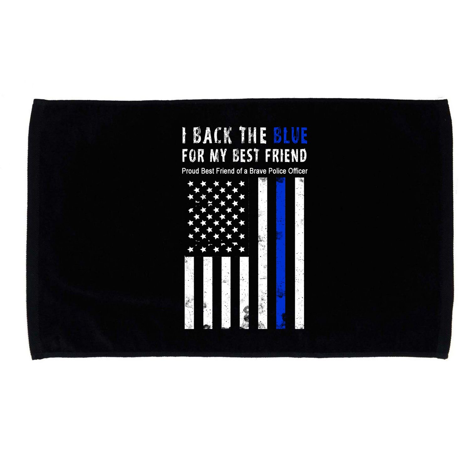 Back The Blue Best Friend Of A Police Officer Microfiber Hand Towel