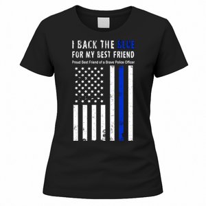 Back The Blue Best Friend Of A Police Officer Women's T-Shirt