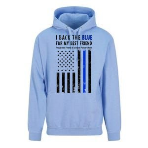 Back The Blue Best Friend Of A Police Officer Unisex Surf Hoodie