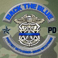 Back The Blue Police Protect And Serve Legacy Tie Dye Trucker Hat