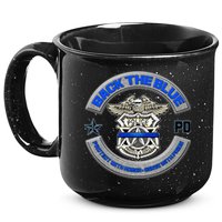 Back The Blue Police Protect And Serve 15oz Campfire Ceramic Mug