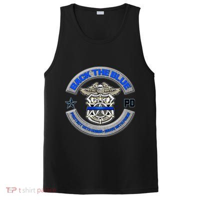 Back The Blue Police Protect And Serve PosiCharge Competitor Tank