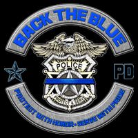 Back The Blue Police Protect And Serve Cropped Pullover Crew