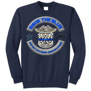 Back The Blue Police Protect And Serve Sweatshirt