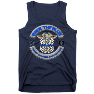 Back The Blue Police Protect And Serve Tank Top