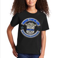 Back The Blue Police Protect And Serve Kids T-Shirt