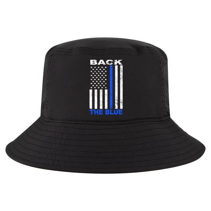 Back The Blue Support Our Police Cool Comfort Performance Bucket Hat