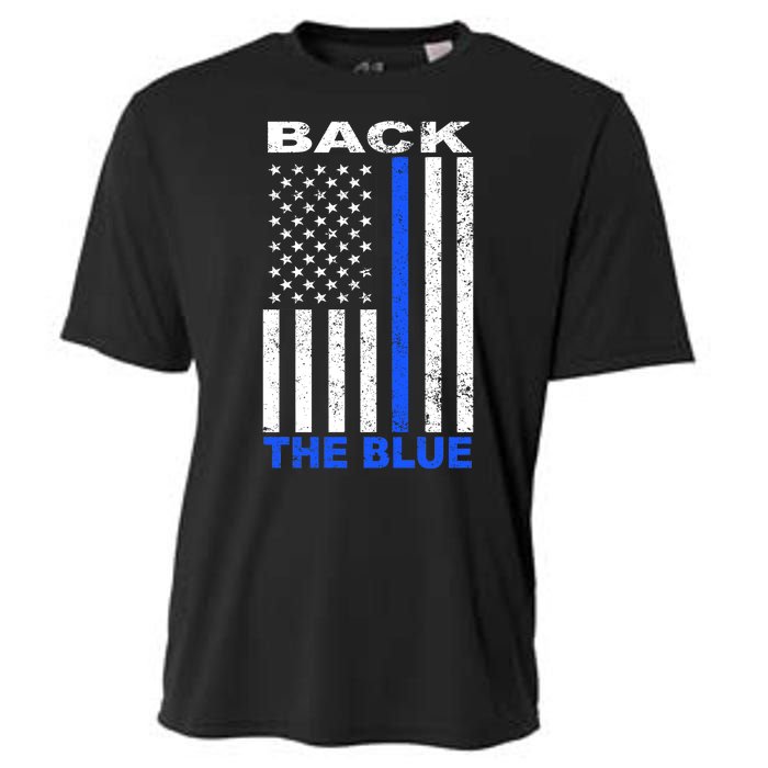 Back The Blue Support Our Police Cooling Performance Crew T-Shirt