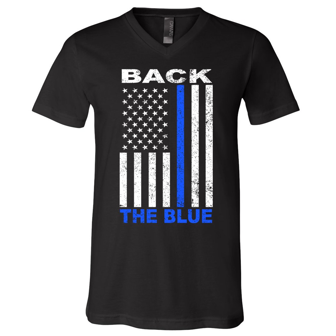 Back The Blue Support Our Police V-Neck T-Shirt