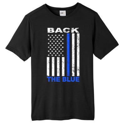 Back The Blue Support Our Police Tall Fusion ChromaSoft Performance T-Shirt