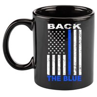 Back The Blue Support Our Police 11oz C Handle Ceramic Mug