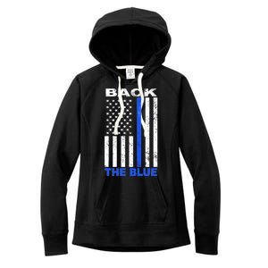 Back The Blue Support Our Police Women's Fleece Hoodie