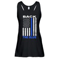 Back The Blue Support Our Police Ladies Essential Flowy Tank