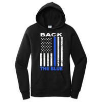 Back The Blue Support Our Police Women's Pullover Hoodie