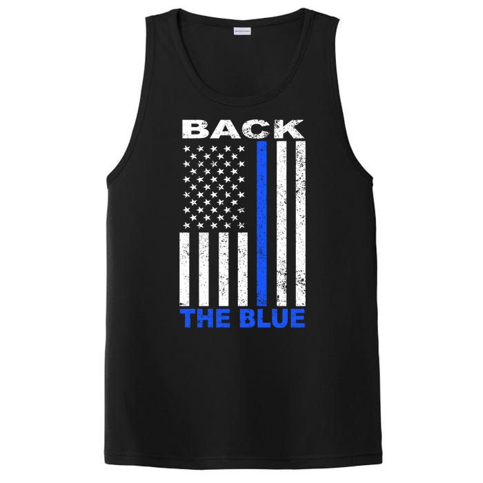 Back The Blue Support Our Police PosiCharge Competitor Tank