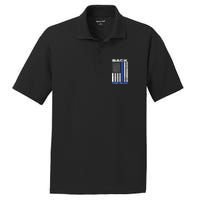 Back The Blue Support Our Police PosiCharge RacerMesh Polo