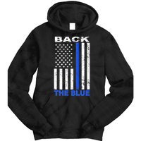 Back The Blue Support Our Police Tie Dye Hoodie