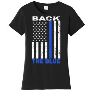 Back The Blue Support Our Police Women's T-Shirt