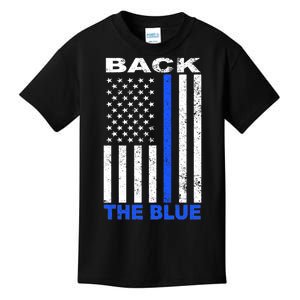 Back The Blue Support Our Police Kids T-Shirt