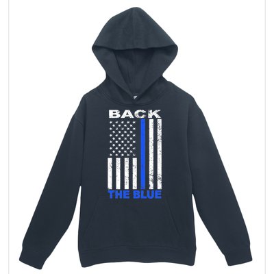 Back The Blue Support Our Police Urban Pullover Hoodie