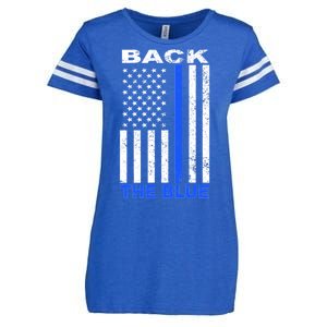 Back The Blue Support Our Police Enza Ladies Jersey Football T-Shirt