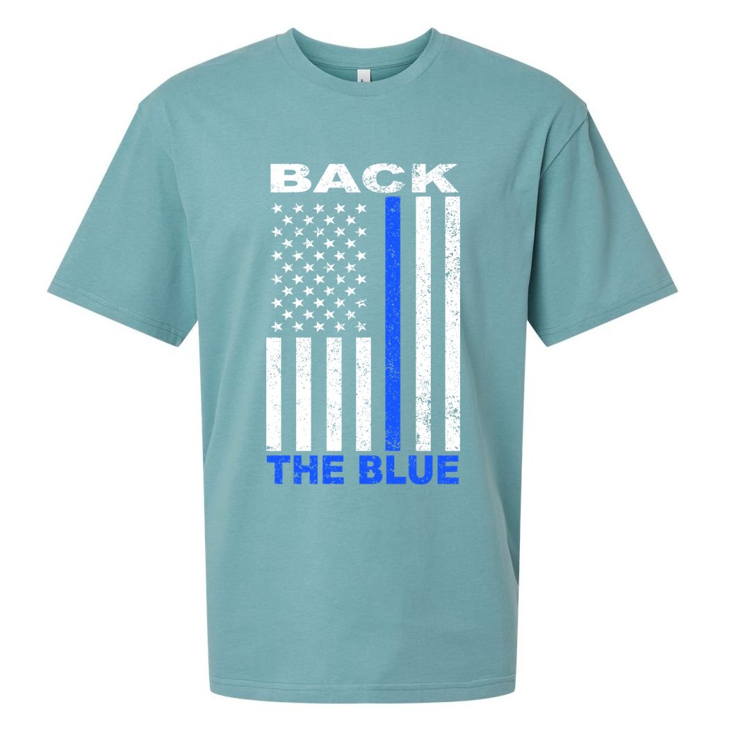 Back The Blue Support Our Police Sueded Cloud Jersey T-Shirt