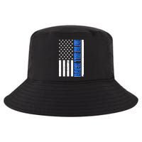 Back The Blue Thin Blue Line US Flag Cool Comfort Performance Bucket Hat