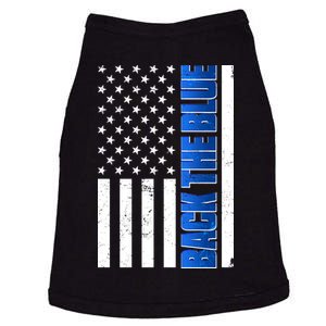 Back The Blue Thin Blue Line US Flag Doggie Tank