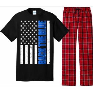 Back The Blue Thin Blue Line US Flag Pajama Set