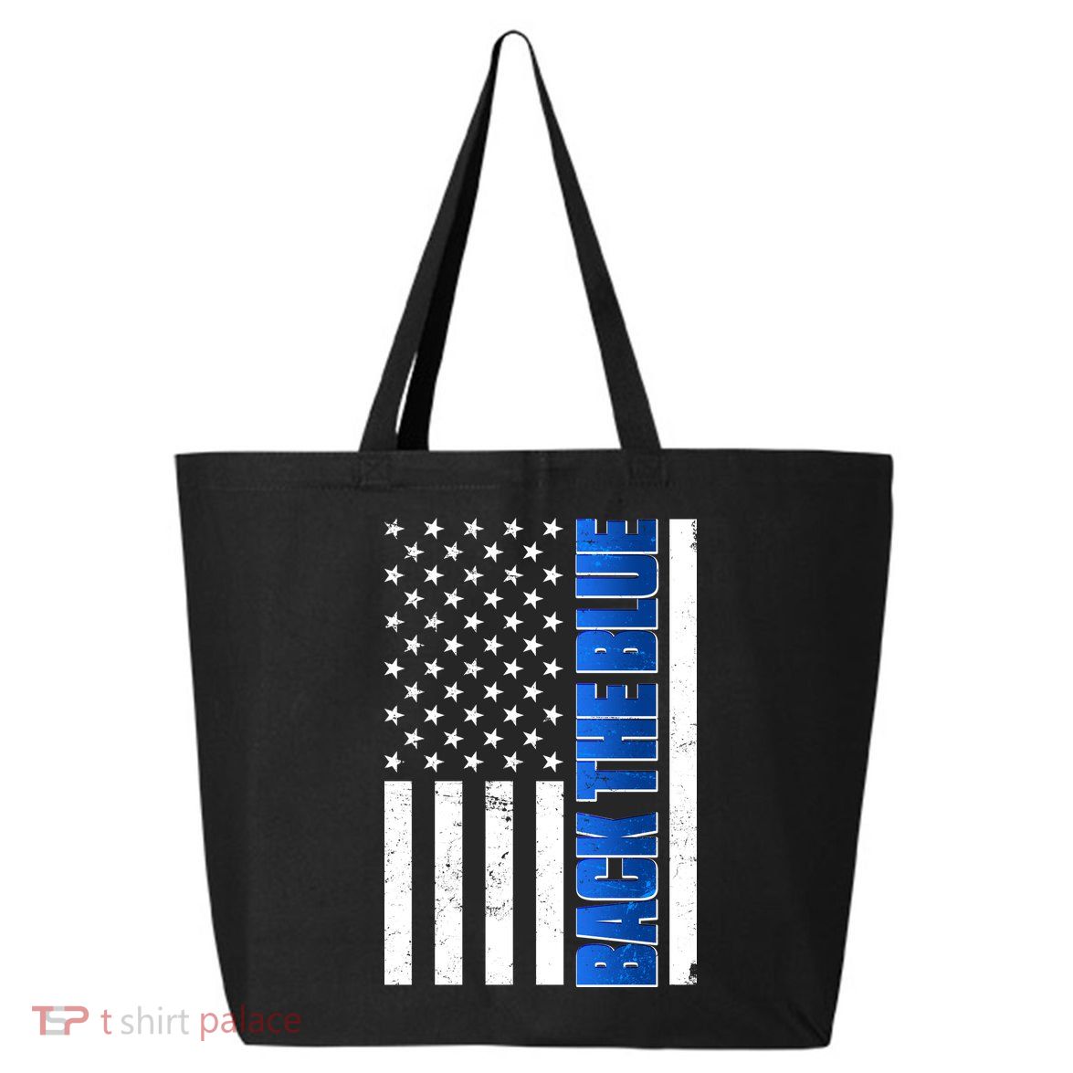 Back The Blue Thin Blue Line US Flag 25L Jumbo Tote