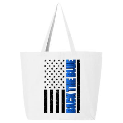 Back The Blue Thin Blue Line US Flag 25L Jumbo Tote