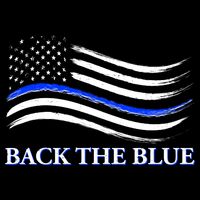 Back The Blue Thin Blue Line USA Flag Performance Shirt