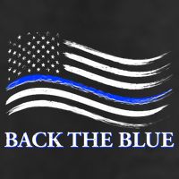 Back The Blue Thin Blue Line USA Flag Adult Drive Performance Visor