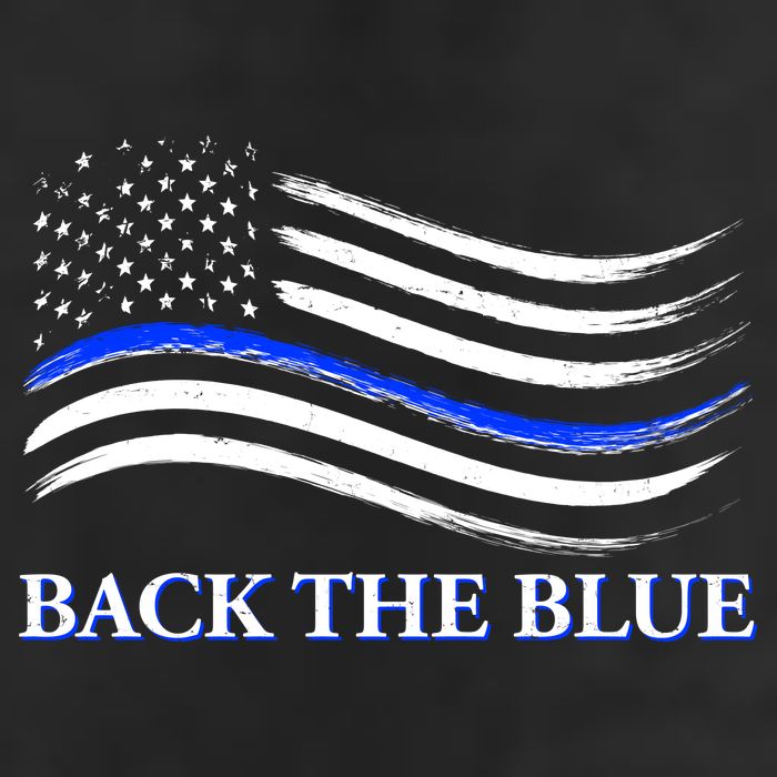 Back The Blue Thin Blue Line USA Flag Adult Drive Performance Visor
